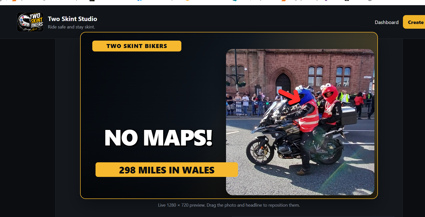 Two Skint Studio thumbnail builder